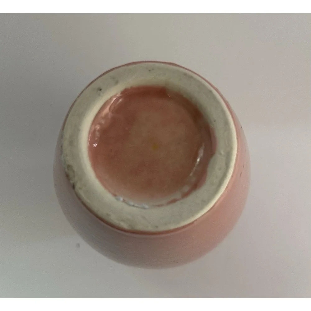 Vintage White Sakura Flowers Pink Ceramic Vase Retro Asian Style Cherry Blossom